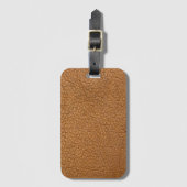 Fake-Leder-Look Gepäckanhänger (Vorderseite Vertikal)