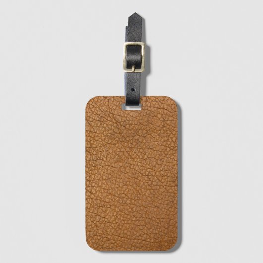 Fake-Leder-Look Gepäckanhänger (Vorderseite Vertikal)