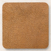 Fake-Leder-Look Getränkeuntersetzer (Vorderseite)