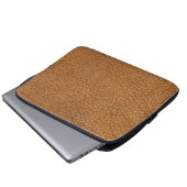 Fake-Leder-Look Laptopschutzhülle (Vorne Knopf)