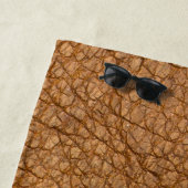 Fake-Leder-Look Strandtuch (Beispiel)