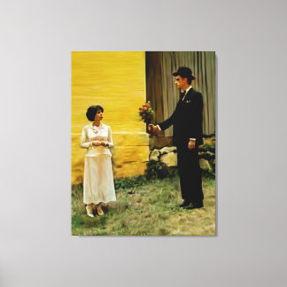 Fake Liebe Leinwanddruck