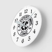 Fake-Logo Runde Wanduhr (Winkel)