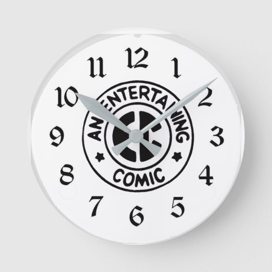 Fake-Logo Runde Wanduhr (Vorderseite)