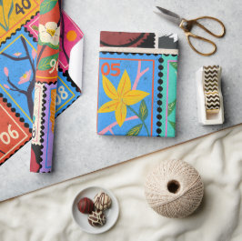 Fake Masterpiece Random Briefmarke Collage Collect Geschenkpapier