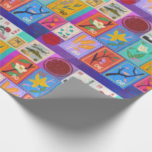 Fake Masterpiece Random Briefmarke Collage Collect