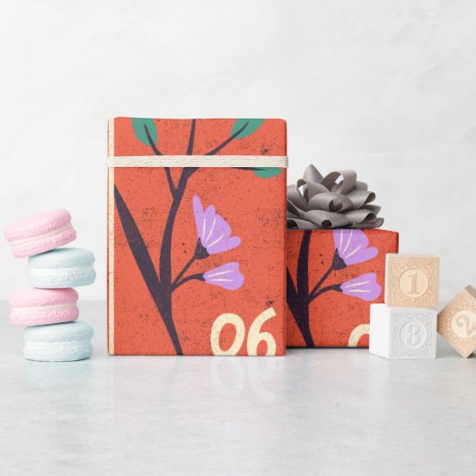 Fake Masterpiece Random Briefmarke Collage Collect Geschenkpapier (Babyparty)