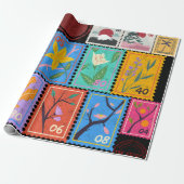 Fake Masterpiece Random Briefmarke Collage Collect Geschenkpapier (Ungerollt)