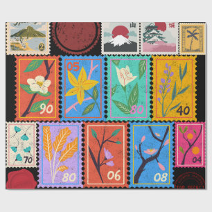 Fake Masterpiece Random Briefmarke Collage Collect Geschenkpapier