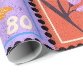 Fake Masterpiece Random Briefmarke Collage Collect Geschenkpapier (Rolleneckpunkt)