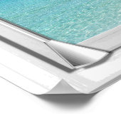 Fake mit Blinds am Steg Pier Sea View Poster (Ecke)