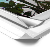 Fake mit Blinds im  des tropischen Strandes Poster (Ecke)