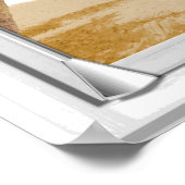 Fake mit Blinds zum tropischen Meer Poster (Ecke)