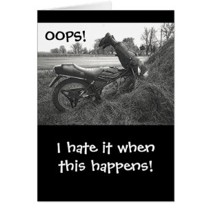 (FAKE)MOTORBIKE CRASH IN HAY BALE /SPASS