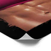 Fake Muskel Frauen Fitness Weibliche Körperorgane Poster (Ecke)