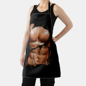 Fake Muskel unter Kleidung Sixpack Ripped Abs Blac Schürze (InSitu)