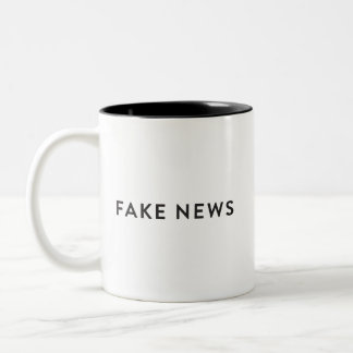Fake-Nachrichten-Tasse #FakeNews Zweifarbige Tasse