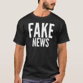 Fake-Nachrichten-Typografie-T - Shirt (Vorderseite)