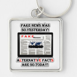 Fake News & Alternative Fakten Premium SQ Schlüsse Schlüsselanhänger