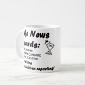 Fake News Awards Kaffeetasse (Vorderseite Links)