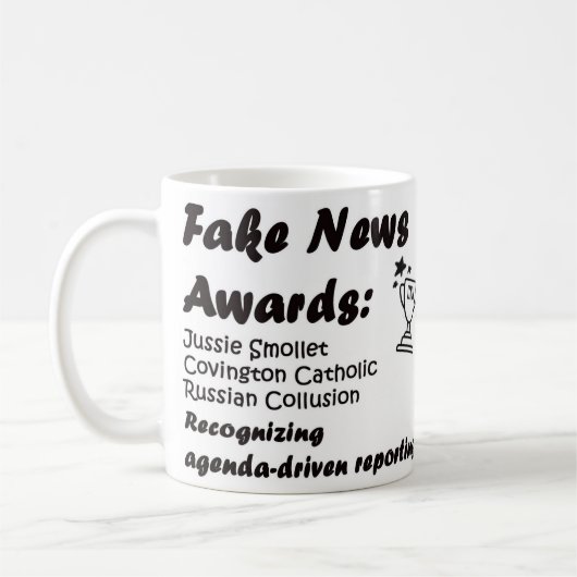Fake News Awards Kaffeetasse (Links)