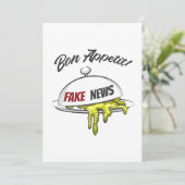 Fake News Einladung (Stehend Vorderseite)