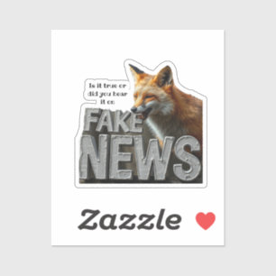 Fake News Fox Kamala Custom Funny Spaß Media Aufkleber
