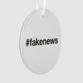 FAKE NEWS Hashtag Ornament (Vorderseite)