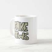 Fake News Kaffeetasse (Vorderseite Links)