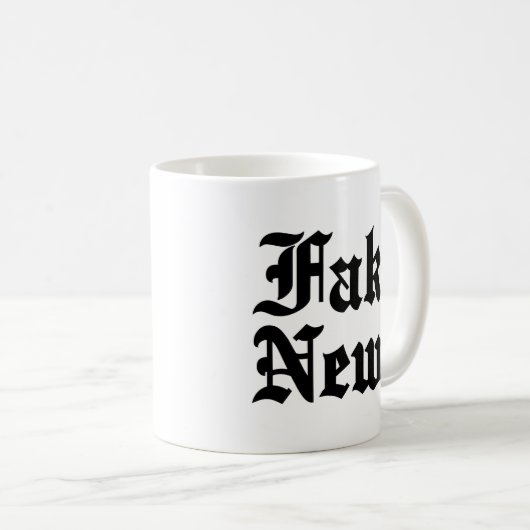Fake News Kaffeetasse (VorderseiteRechts)