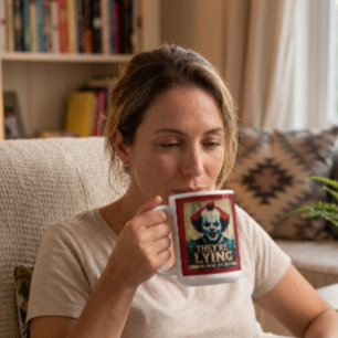 Fake-News Kein Krieg Iran Clown Kaffeetasse