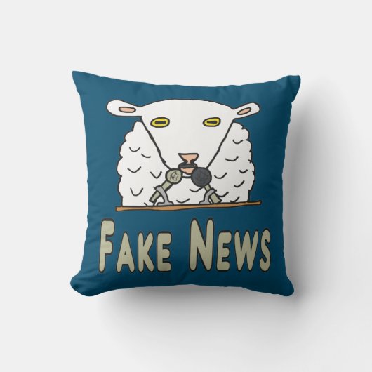 Fake News Kissen (Vorderseite)