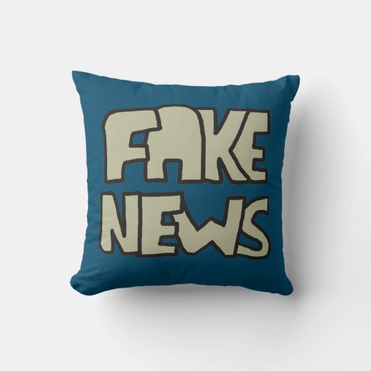 Fake News Kissen (Vorderseite)