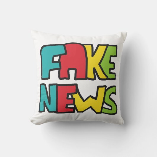 Fake News Kissen (Vorderseite)