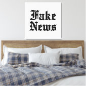 Fake News Leinwanddruck (Insitu (Schlafzimmer))