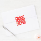 FAKE NEWS LOGO QUADRATISCHER AUFKLEBER (Umschlag)