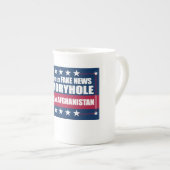 Fake News Memoryhole Der Fall Afghanistans Porzellantasse (Vorderseite Rechts)