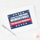 Fake News Memoryhole Die Impfmandate Rechteckiger Aufkleber (Umschlag)