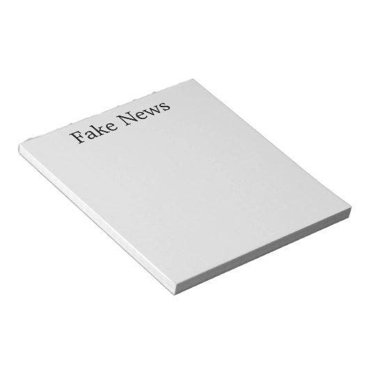 "Fake News" Notepad Notizblock (angewinkelt)