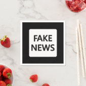 FAKE NEWS PAPIER NAPKIN SERVIETTE (Beispiel)