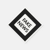 FAKE NEWS PAPIER NAPKIN SERVIETTE (Ecke)