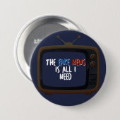 Fake News Politischer Protest Funny Button (Vorne & Hinten)