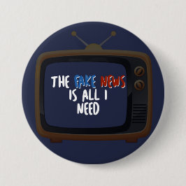 Fake News Politischer Protest Funny Button