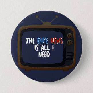 Fake News Politischer Protest Funny Button