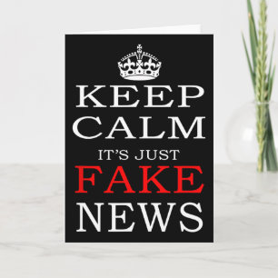 Fake News Trump Politisch Fnn Lustig T-Shirt  Karte