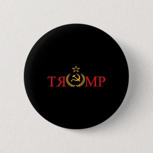 Fake News Trump Russland Funny Anti Trump Button