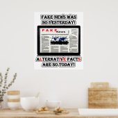 Fake News und Alternative Fakten Value Poster Pape (Küche)