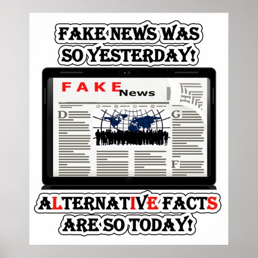 Fake News und Alternative Fakten Value Poster Pape (Vorne)