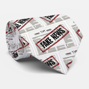 Fake News USA Politics Necktie Krawatte