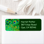 Fake Peacock Feathers Abstraktes Naturemuster (Insitu)